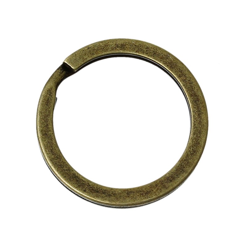 Lot de 1-10 anneaux port-clé en métal bronze 20mm doublé - Choisissez votre quantité de 1 à 10 pièces po