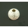 Lot de 50 perles Stardust en métal argenté de 4mm avec trou de 1,5mm