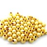 Lot de 50 perles Stardust dorées en métal - 4mm, trou de 1mm - idéal pour bijoux DIY et créations - quanti