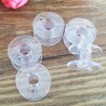 10 Bobines Canettes Transparent en Plastique Pour Fil de Machine à Coudre