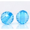 20 perles bleues en acrylique facettées de 8mm pour sublimer vos créations