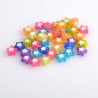 Lot de 20 perles étoiles acryliques multicolores 9mm pour bijoux DIY - Trou de 1,5mm, épaisseur de 4mm inclu
