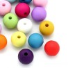 Ensemble de 10 perles acryliques mates de 10mm - une explosion de couleurs pour vos créations