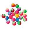 20 perles en acrylique fluo multicolores de 8mm avec un trou de 2,2mm - lot de 20 pièces