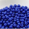Lot de 100 perles acryliques bleu marine 3mm, effet brillant, idéal pour vos créations - trou de 1mm