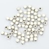 Lot de 50 perles cube acrylique argenté 3mm, idéales pour vos créations DIY - trou de 1mm.