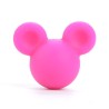 Perle en Silicone Souris Mickey/ Minnie 24x20mm - Choix de couleurs - Trou 2mm - Qualité Silicone