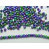 Lot de 30 perles Stardust 6mm en plastique, aux couleurs de larc-en-ciel avec un trou de 1,5mm