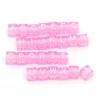 Lot de 200 perles alphabet cube rose en plastique - 6mm avec lettres aléatoires et trou de 3mm pour bijoux DI