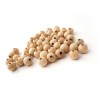 Lot de 5/10/20 perles en bois naturel de 10mm avec trou de 3,5mm - Choisissez votre quantité