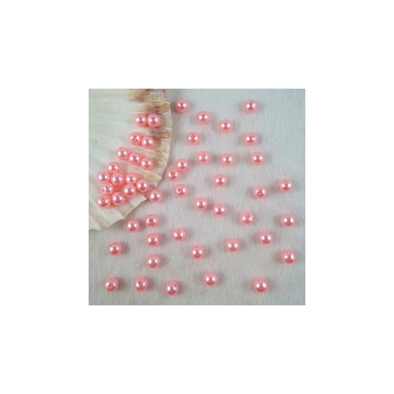 50 perles roses scintillantes en acrylique de 4mm pour sublimer vos créations