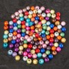 20 perles acryliques 6mm effet oeil de poisson - mixte et magique, idéales pour vos créations - lot de 20 pi
