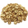 Lot de 20 perles rondelles dorées avec strass - 8mm - idéales pour bijoux - métal de qualité supérieure