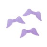 Lot de 10 perles en acrylique violet givré avec motif aile dange - 20mm - idéales pour vos créations DIY