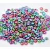 50 perles intercalaires en acrylique 6mm x 4mm - choix de couleurs - idéales pour bijoux - quantité de 50 pi