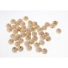 Lot de 20 ou 50 perles en bois naturel de 8mm avec trou de 2mm - idéal pour vos créations