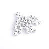 Lot de 50/100/200 perles rondes en acrylique blanc, lettre alphabet 8mm, idéales pour bijoux DIY