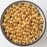 100 perles en métal doré 4mm pour des créations éclatantes - quantité de 100 pièces