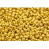 Lot de 100 perles en métal doré brillant de 2mm avec trou de 1mm - idéal pour vos créations