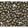 Lot de 100 perles en métal bronze brillant de 2mm - idéales pour vos créations - trou de 1mm