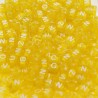 Lot de 100 perles alphabet jaunes en plastique de 6mm avec trous de 3mm - idéal pour vos créations DIY