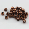 100 perles en métal cuivré brillant de 3mm - lot de 100 pièces pour vos créations