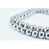 Lot de 10 perles en hématite argentée de 12mm, non-magnétiques - idéales pour vos créations de bijoux.