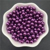 50 perles acryliques violet foncé 6mm, effet brillant, lot de 50 pièces avec trou de 1,5mm