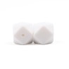 Perle en silicone hexagonale de 17mm - choix de couleurs, trou de 2,5mm - idéal pour bijoux - quantité 1