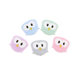 Perle Silicone Hibou 28mm x 25mm