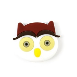 Perle Silicone Hibou 32mm x 27mm