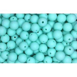 Lot de 10 perles en silicone de 9,5mm - Choisissez parmi 17 couleurs - Trou de 2mm - Idéal pour vos création