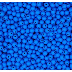 Lot de 20 perles en bois bleu de 10mm avec trou de 2,5mm - idéal pour vos créations DIY