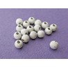 Lot de 25 perles Stardust 3mm plaquées argent - idéales pour vos créations - trou de 1mm