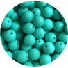 Lot de 10 perles en silicone de 12mm - Choisissez parmi 40 couleurs et motifs, trou de 2mm inclus.