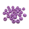 Lot de 20 perles en bois de 10mm, teinte violette claire - idéales pour vos créations DIY